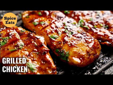 GRILLED CHICKEN WITH GARLIC AND LEMON | GRILLED CHICKEN RECIPE