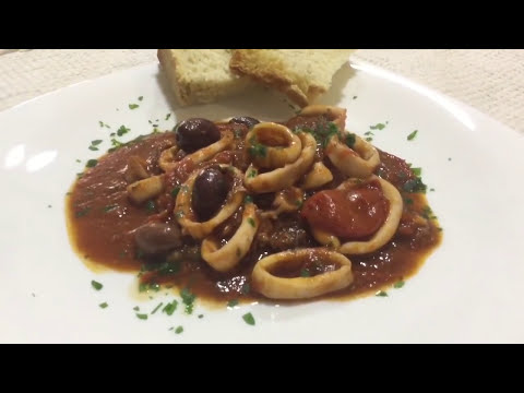 Puttanesca di calamari (di Maria Schiano)
