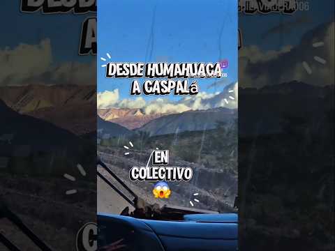 Así se llega a CASPALÁ o SANTA ANA JUJUY 🚎⛰️😱 #jujuy #norteargentino #turismo #humahuaca #adrenalina