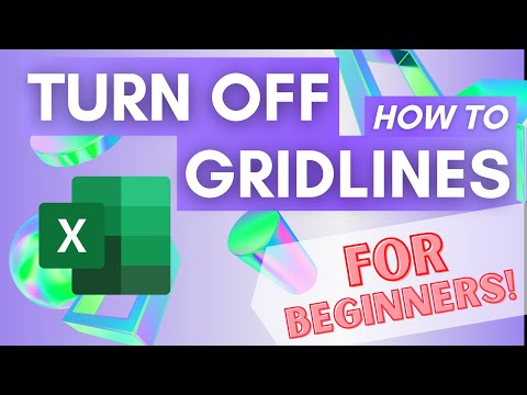 Excel for Beginners #5: How to HIDE Grid Lines
