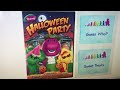 Barney S Halloween Party And Guess Who Sweet Treats