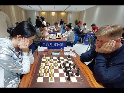 GM Jiner Zhu 2536 China beats GM Alexander Motylev 2595 Romania rd 4 Fujairah Global 2025