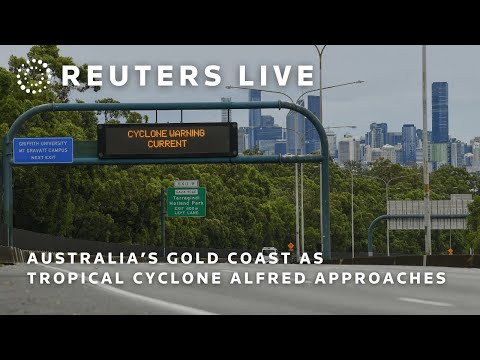 LIVE: View of Gold Coast as tropical cyclone approaches Australia