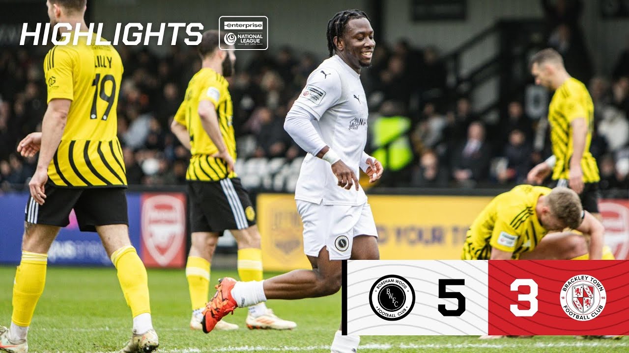 Boreham Wood vs Brackley Town Highlights
