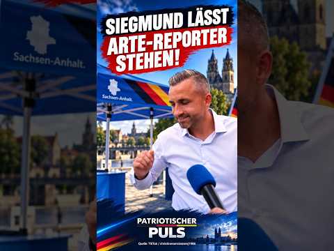 Siegmund lässt ARTE-Reporter stehen! #afd #Reden #siegmund