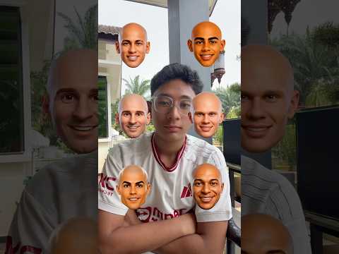 TEKA RAMBUT PEMAIN BOLA SEPAK ! 😱 #shorts #shortvideo #ronaldo #messi