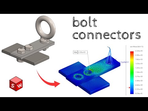 Solidworks Simulation Tutorial - Assembly with Bolt Connectors