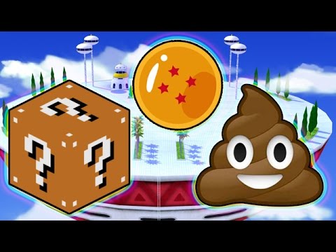 LUCKY POOP BLOCKS DRAGON BALL Z MOD CHALLENGE - MINECRAFT MODDED MINI-GAME!