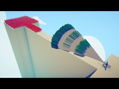 Can 100x HOPLITE Cross the Bridge - Totally Accurate Battle Simulator TABS