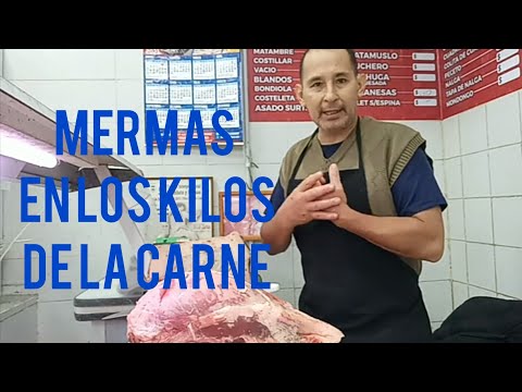 Mermas en la carne a causa d3l desposte y el  frio.