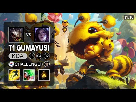 T1 Gumayusi Kog'Maw ADC vs Varus - KR Challenger Patch 11.10