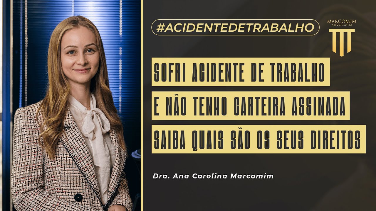Sofri acidente de trabalho e não tenho carteira assinada, quais são os direitos?