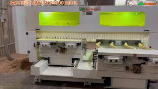 Máy phay khoan Cnc 4 trục 16 dao kẹp chống tâm xoay 360 độ 2 bàn nạp phôi