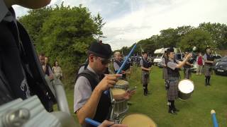 preview picture of video 'City of Sails Pipe Band MSR Practice - North Berwick Highland Games 2014 (GoPro)'