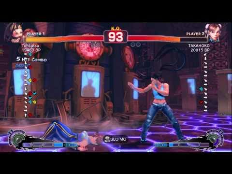 Toncotsu [Ibuki] vs TAKAHOKO [Chun] SSF4 Japanese Online Ranked Matches - TRUE-HD