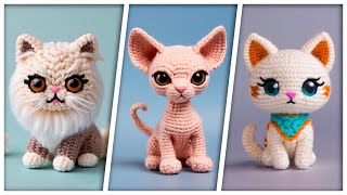 Receita Mini Gatos Amigurumis - Gatinho de Crochê