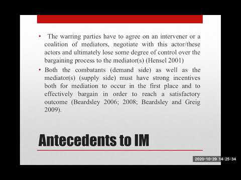 International Mediation I
