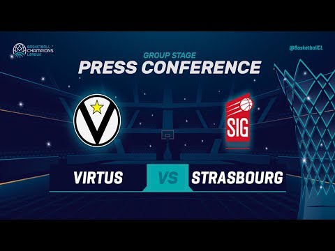 Segafredo Virtus Bologna v SIG Strasbourg - Press Con - Basketball Champions League 2018-19