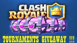 Clash Royale Chest Opening Tournaments Giveaway
