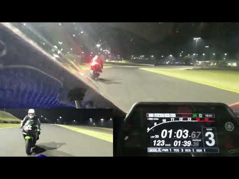 Being schooled by Crazy Jake at MotoSchool