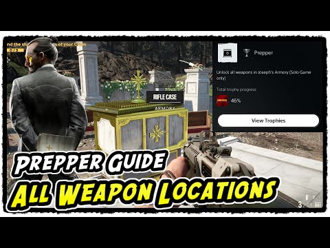 Far Cry 6 All Weapon Locations in Joseph Collapse DLC (Prepper Trophy / Achievement Guide)