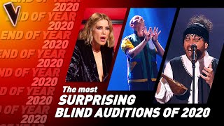 The MOST UNIQUE &amp; SURPRISING Blind Auditions of 2020 on The Voice | Top 10