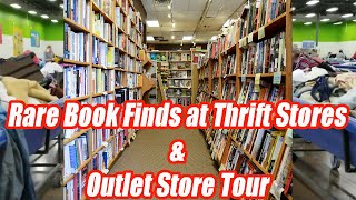 Rare Books Finds At thrift stores & Outlet Tours - Vintage & Antiques - Online Reselling