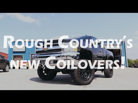 Installing Rough Country's new VERTEX Coilovers on a Chevy Silverado!