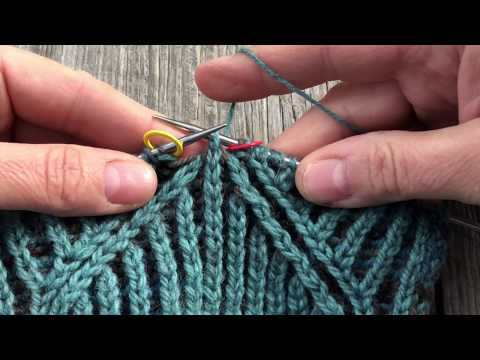 Brioche 4 Stitch Decrease English