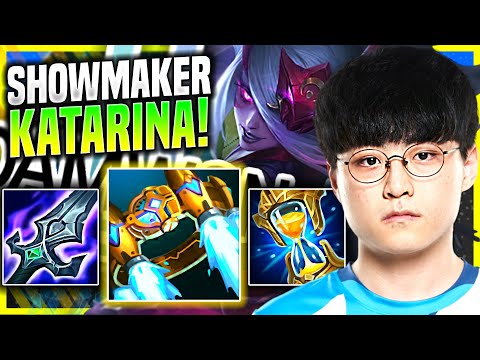 SHOWMAKER DESTROYING WITH KATARINA! - DWG ShowMaker Plays Katarina Mid vs Qiyana! - Preseason 11