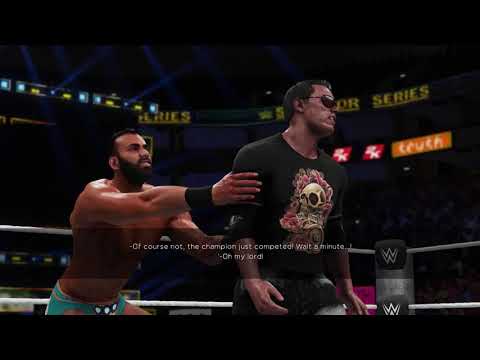 WWE 2k18 My player/ Career mode (Company Man) MITB cash in scene