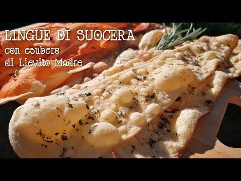 LINGUE DI SUOCERA con esubero di lievito madre