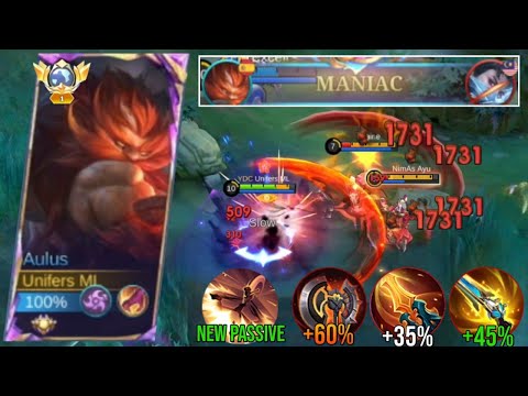 AULUS NEW BUILD & EMBLEM TO EASY MANIAC THIS NEW SEASON! ( WTF DAMAGE AULUS BEST BUILD AND EMBLEM )