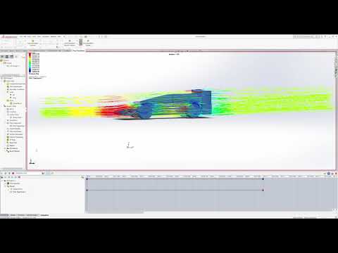 Solidworks Flow Simulation - F1 in Schools - Design 2