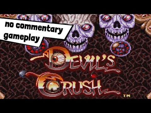 Pinball Halloween week! Devil's Crush (PC Engine) - Gameplay / No Commentary / 60 fps