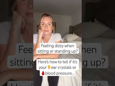 Ear crystals (BPPV) vs blood pressure (Orthostatic Hypotension) #dizzy #dizziness