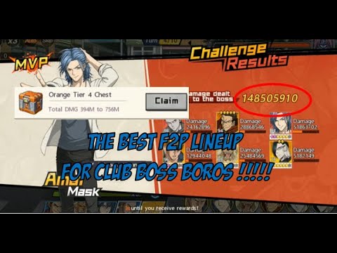 Best F2P Version for Club Boss Boros Lineup !!!! | One Punch Man The Strongest
