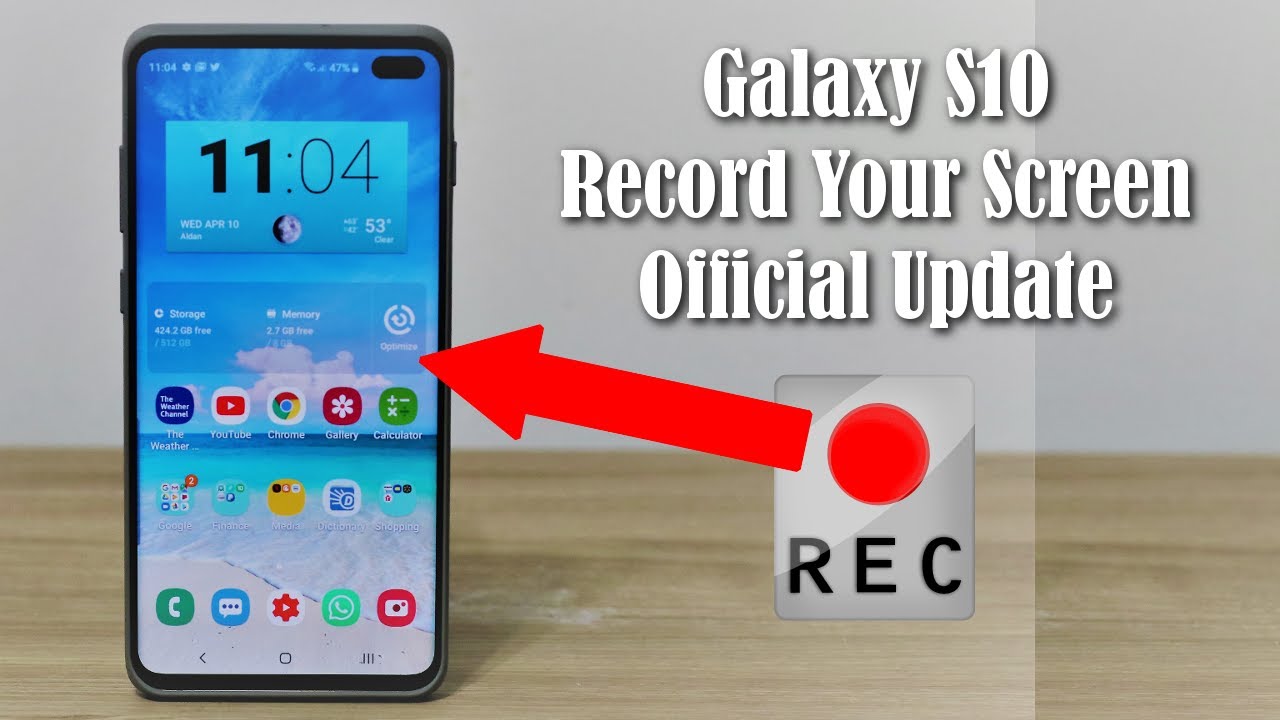 Samsung Galaxy S10 - How to Record your Screen (Official Update)