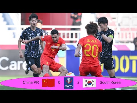 FOOTBALL : FULL HIGHLIGHT! Group B | China PR 0 - 2 Korea Republic | AFC U23 2024