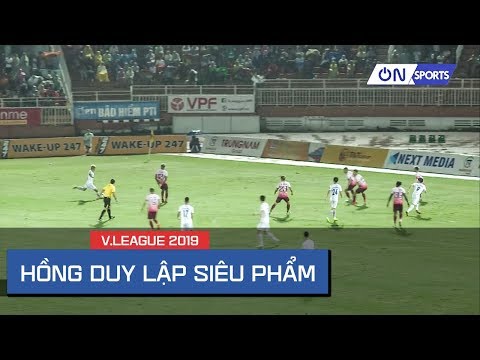 Hồng Duy 'nã đại bác' ghi bàn ấn tượng cho HAGL vào lưới Sài Gòn FC