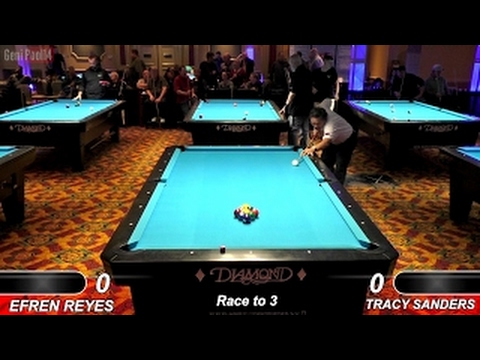 Efren Bata Reyes v Tracy Sanders ᴴᴰ 2017 Derby City Classic 9-ball Banks R2