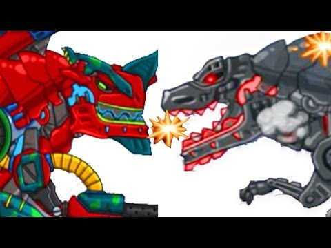 Terminator T-rex - Dino Robot Battlefield - Dinosaurs Fighting Game - Battle Stage Challenge