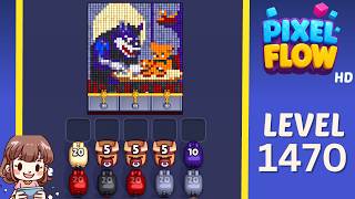 Pixel Flow Level 1470 Solution Walkthrough