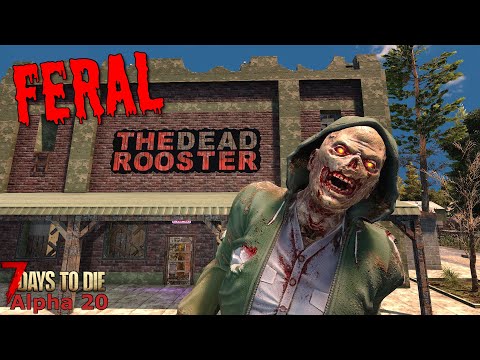 Apocalypse Chicken Fighting? Feral Sense Zombies Day 3 - 7 Days To Die Alpha 20 Gameplay
