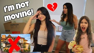 JASMINE DOESN&#39;T WANT TO MOVE! PRANK***