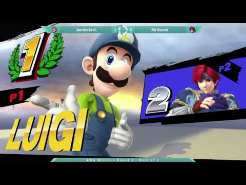 SOS 43 AMA WR2 - JumboJack (Luigi/Fox) vs Sir Kunai (Roy)