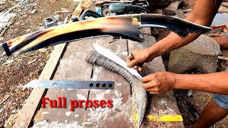 Download lagu dari tanduk ktila super & baja HSS knefusa full proses pembuatan golok psanan sultan mp3