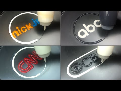 TV Networks Logos Pancake Art - Nick Jr., CBS, ABC, CNN