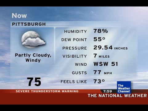 Intellistar 1 SD with PDS Severe Thunderstorm Warning - Pittsburgh, PA (4/17/24)