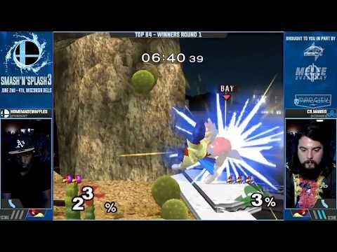 Smash n Splash 3 - C9 | Mango (Falco) vs. HomeMadeWaffles (Red Falco) - SSBM - Top 64 WR1